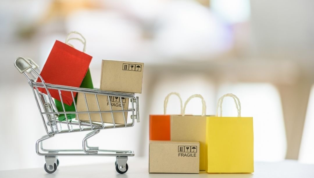 Shipping packages prepared for e-commerce orders